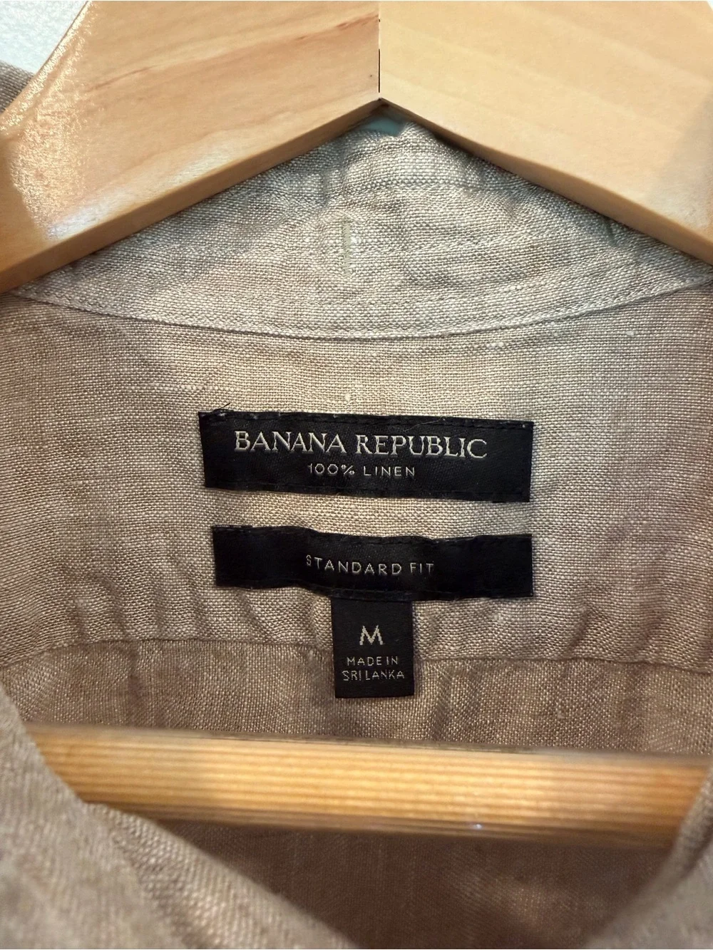 Banana Republic Men's Short-Sleeve Button-Down Shirt - Taupe